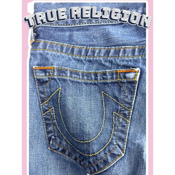 True Religion Womens Jeans 27 Blue Denim Made In USA 100% Cotton - Picture 15 of 16